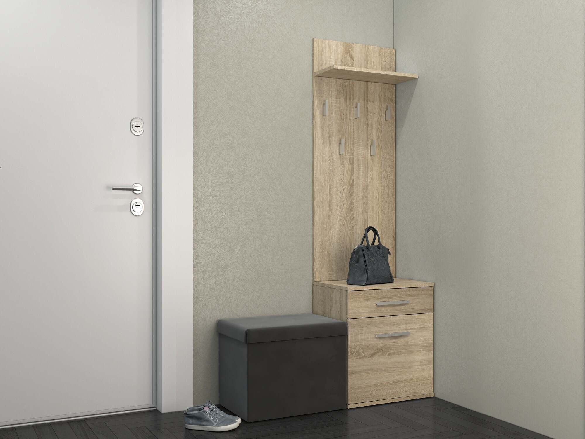 Set arredo da corridoio Mandeville 129 (Sonoma quercia)