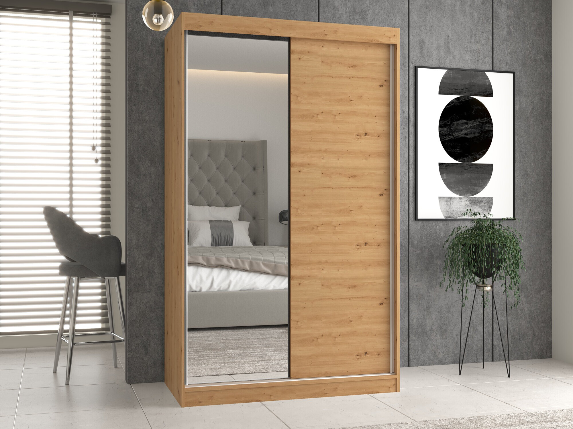 Armadio Mandeville 155 (Rovere Artisan)