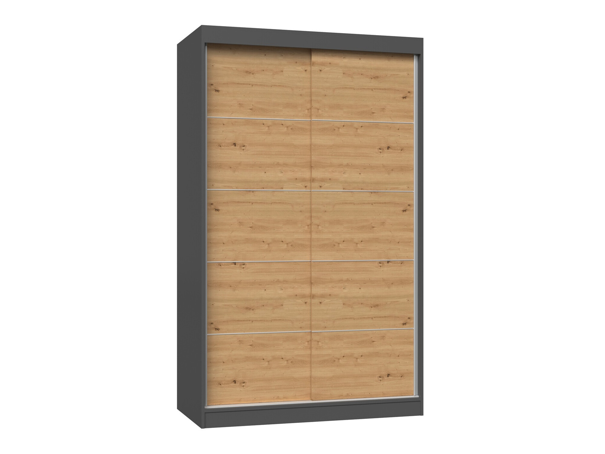 Armadio Mandeville 164 (Antracite + Rovere Artisan)