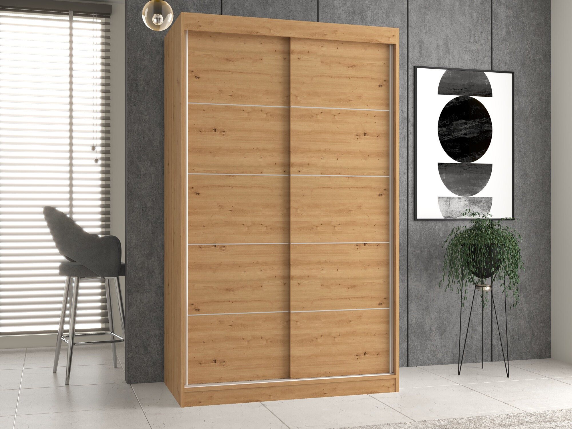 Armadio Mandeville 164 (Rovere Artisan)