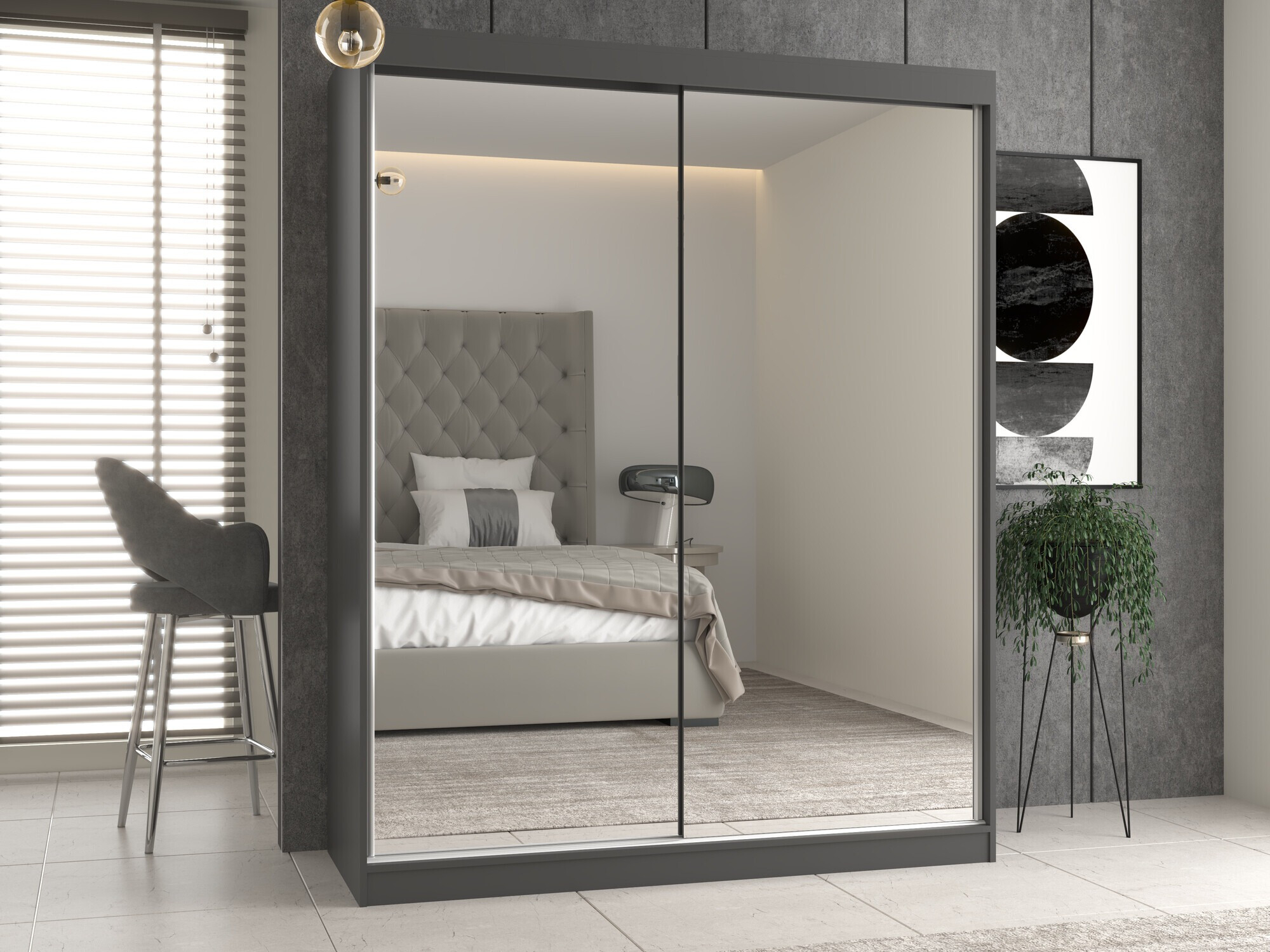 Armadio Mandeville 165 (Antracite)
