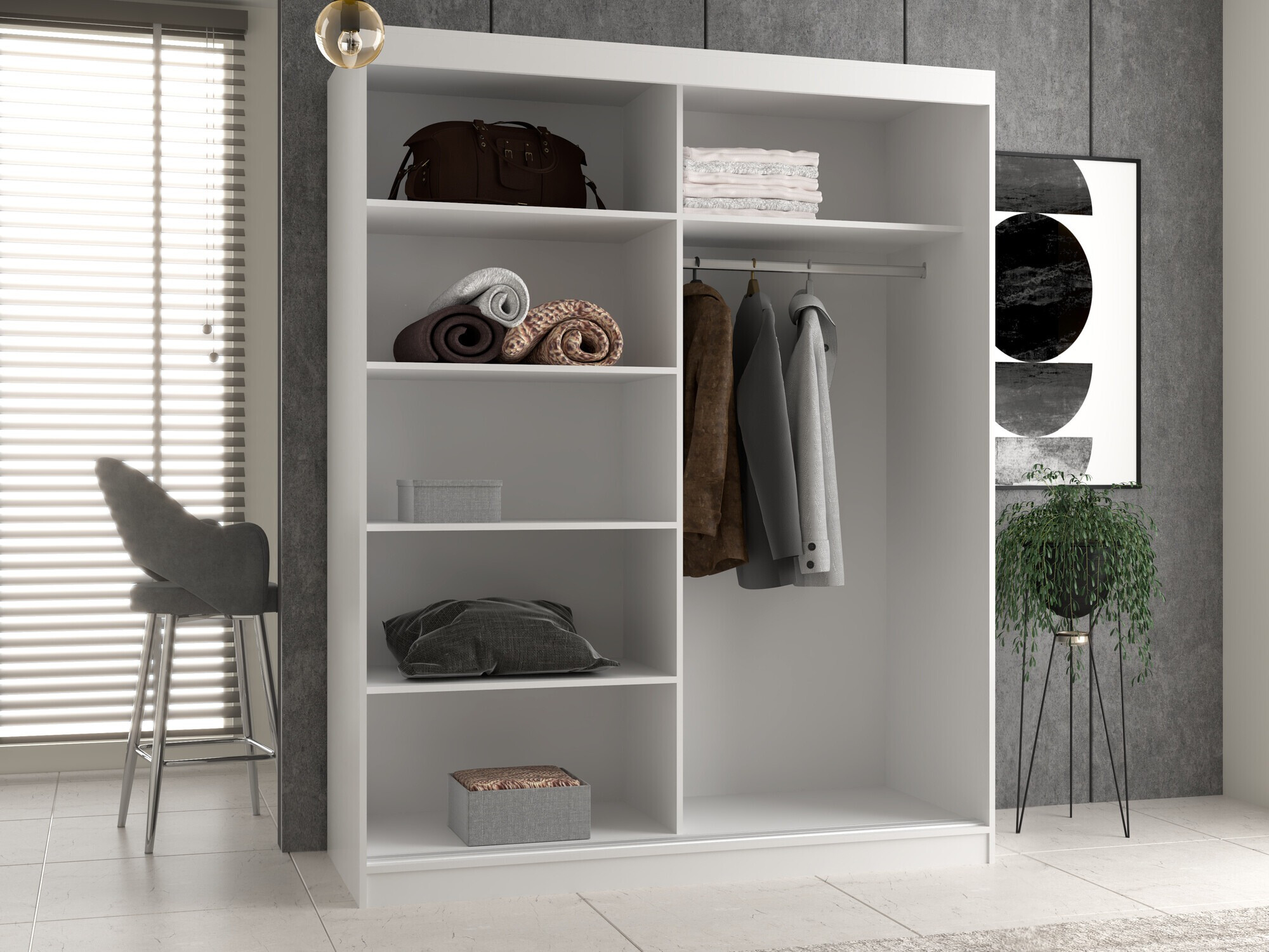 Armadio Mandeville 167 (Bianco)