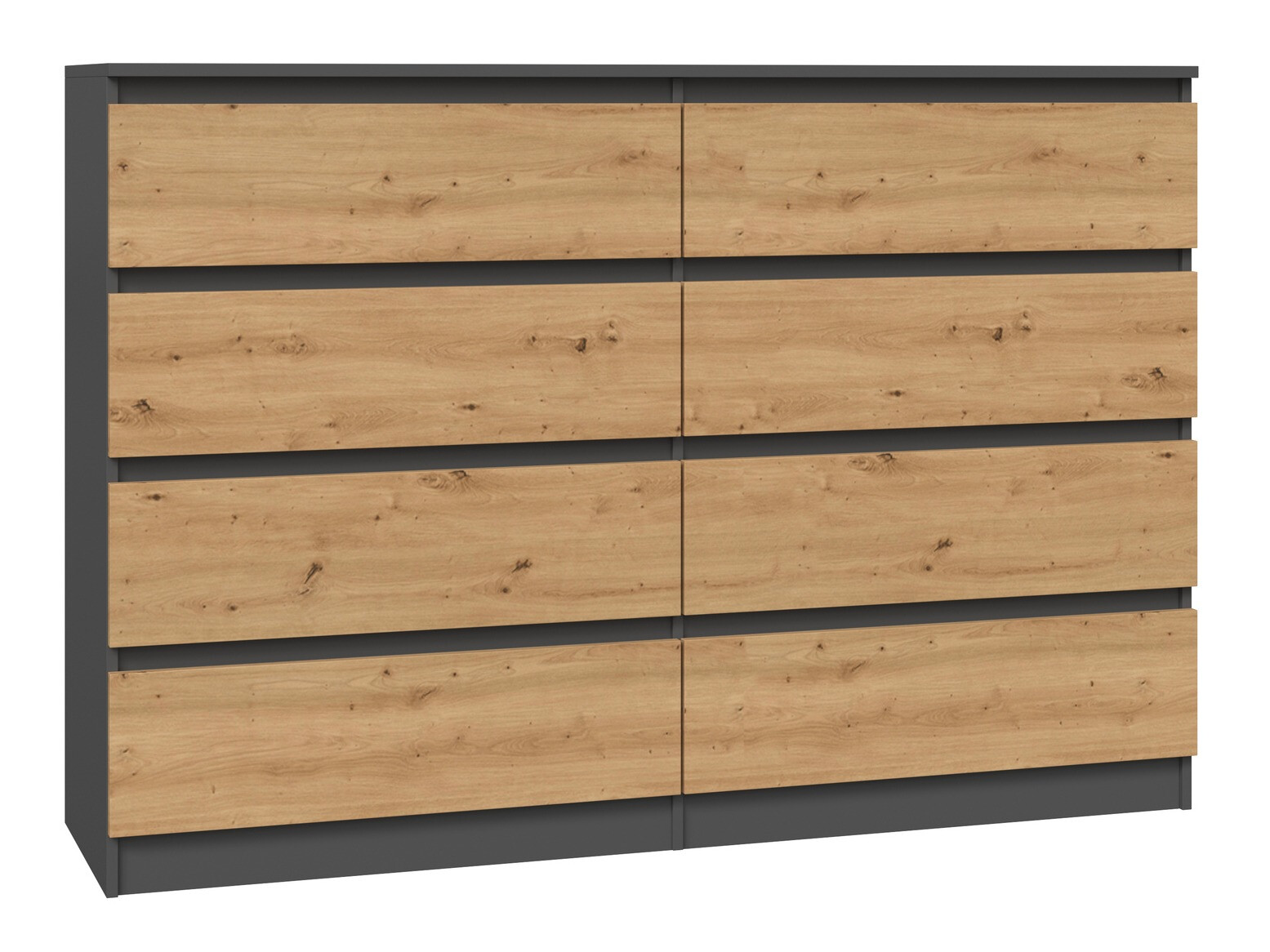 Cassettiera Elbvelu 100 (Antracite + Rovere Artisan)