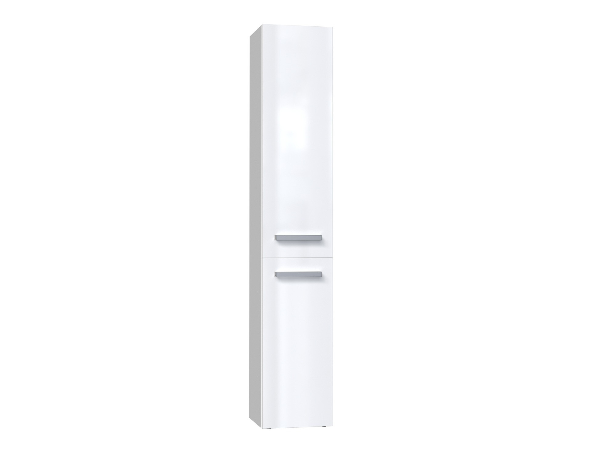 Mobiletto del bagno Nolmaru 107 (Bianco + Bianco lucido)