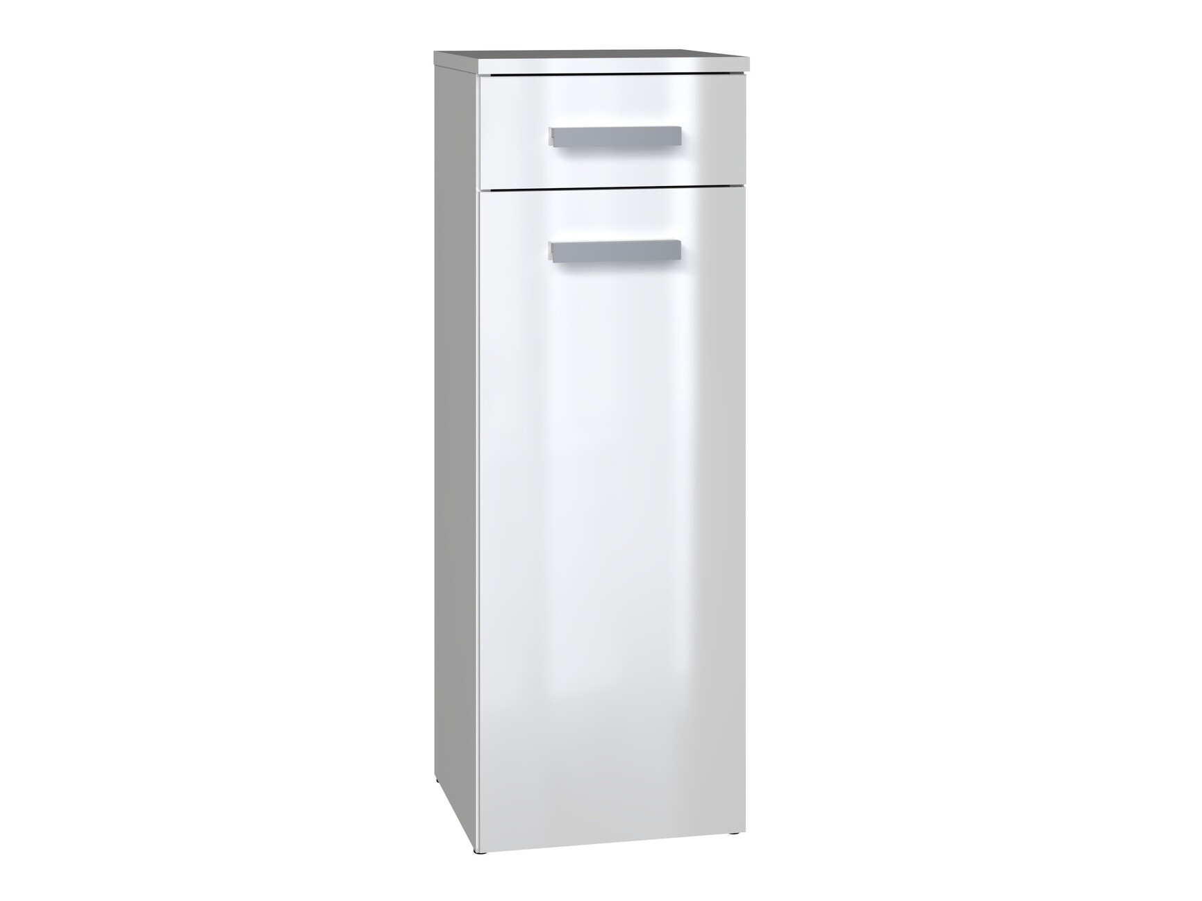 Mobiletto del bagno Nolmaru 109 (Bianco + Bianco lucido)