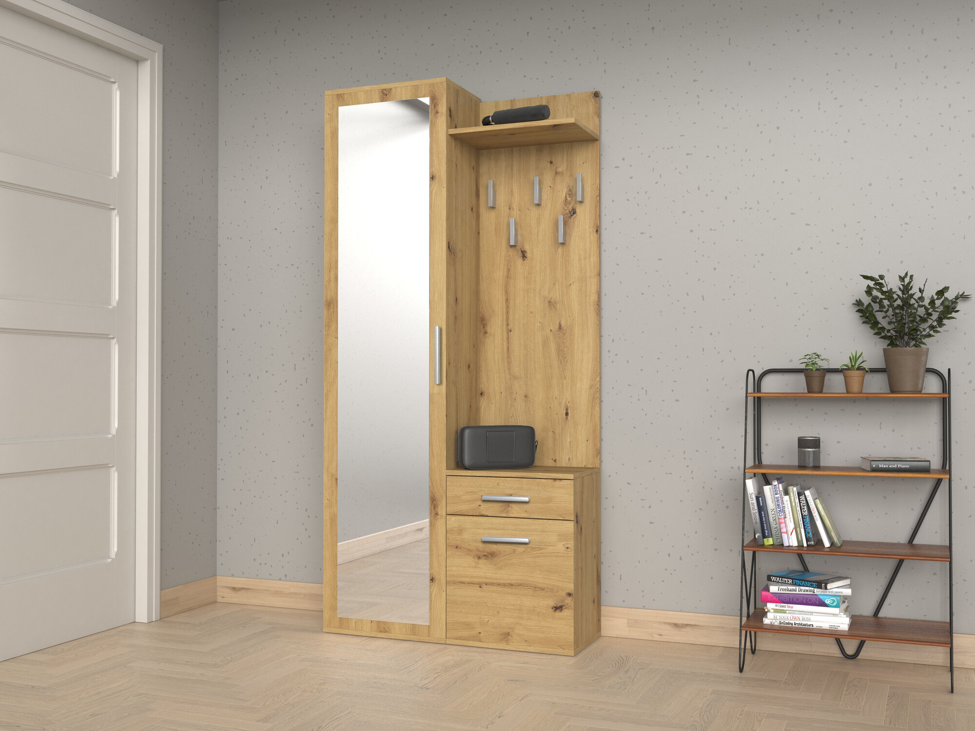 Armadio Mandeville 127 (Rovere Artisan)