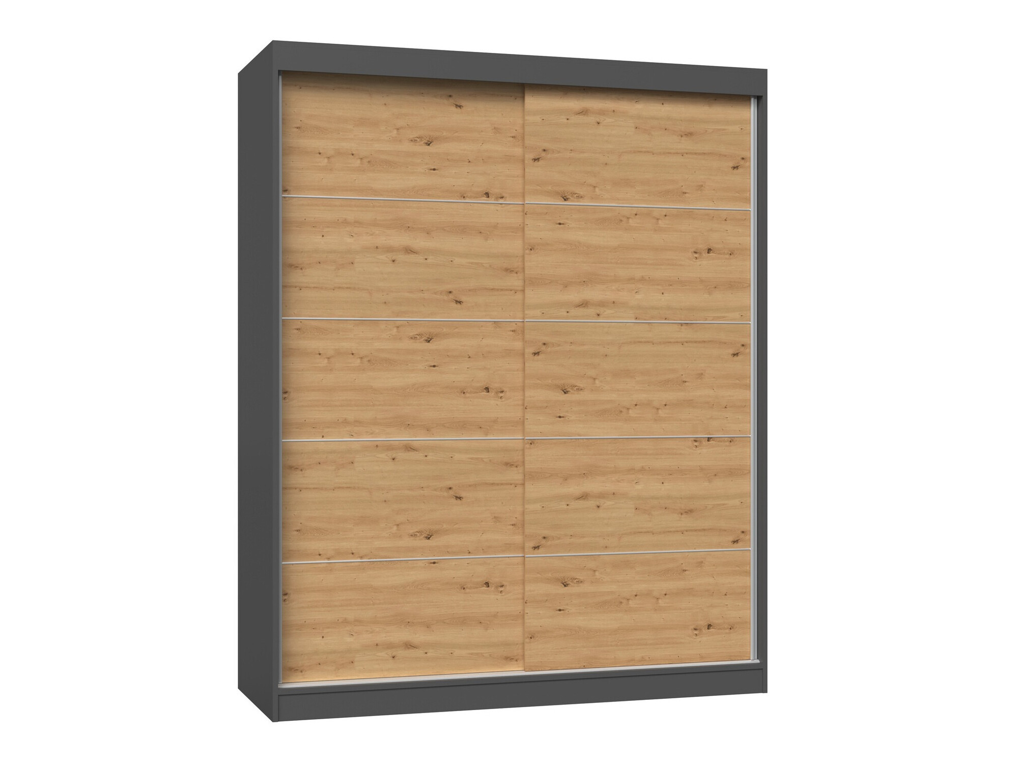 Armadio Mandeville 177 (Antracite + Rovere Artisan)