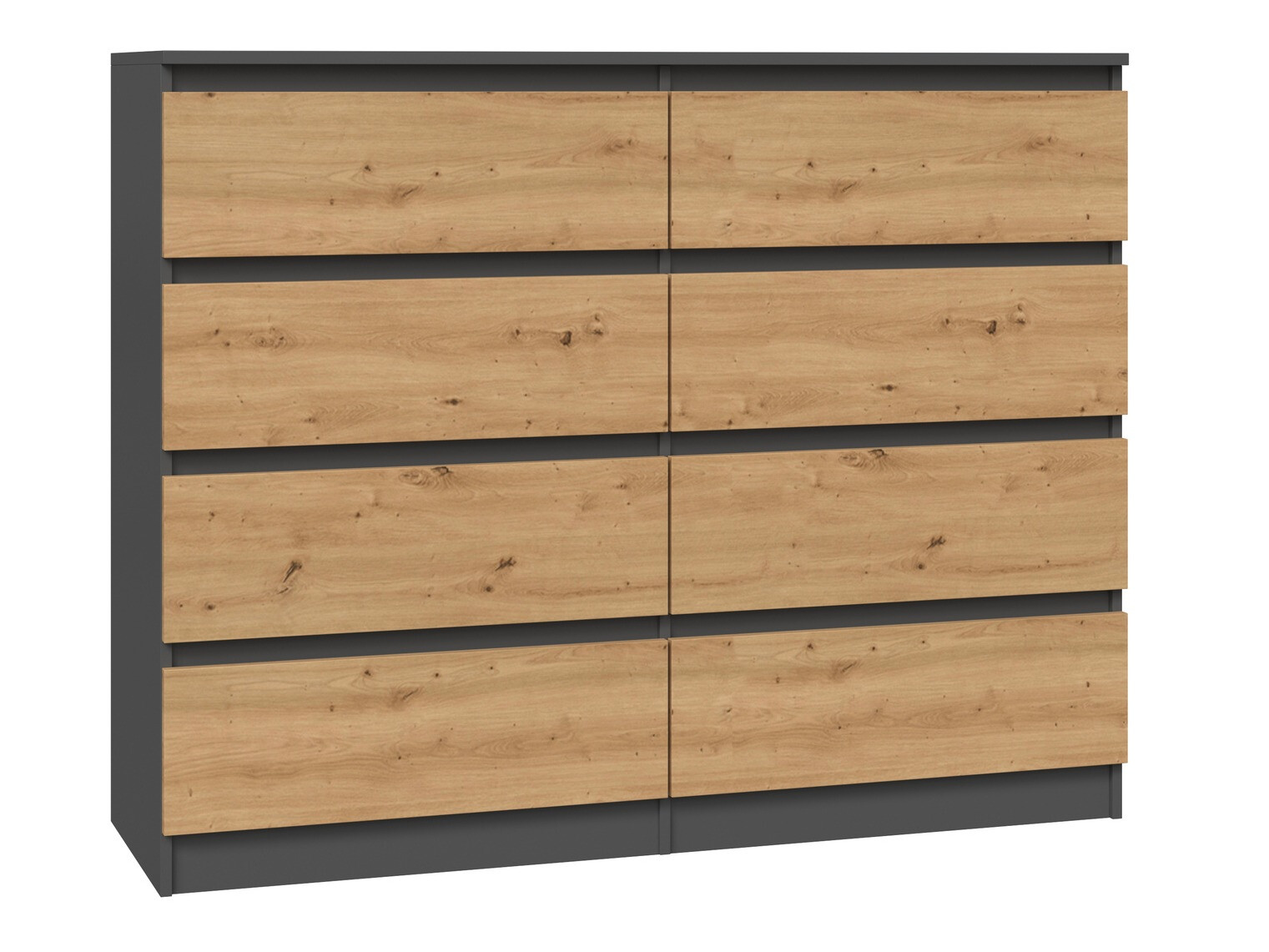 Cassettiera Elbvelu 101 (Antracite + Rovere Artisan)