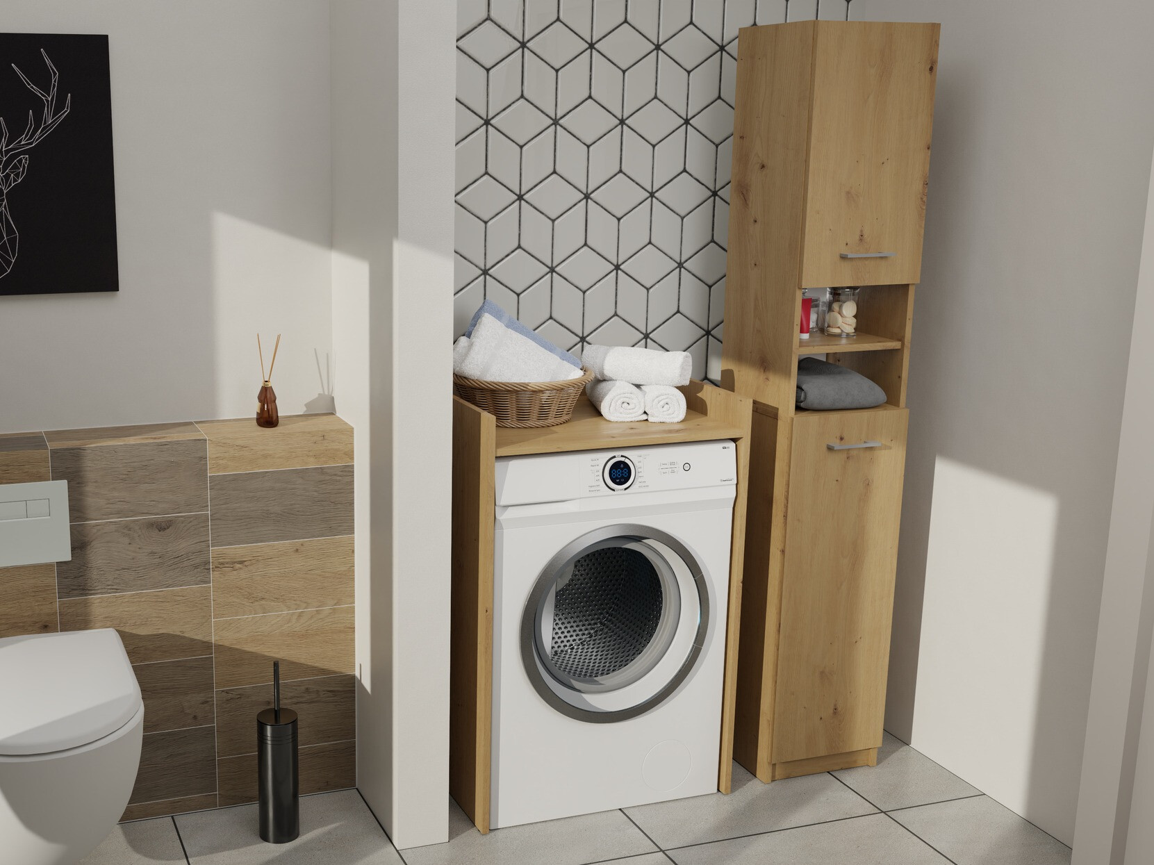 Mensola del bagno Balelbo 102 (Rovere Artisan)