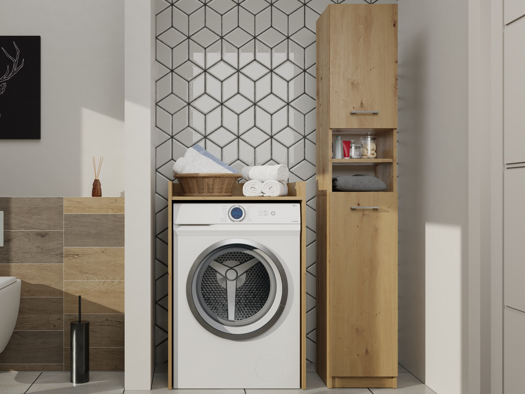 Mensola del bagno Balelbo 102 (Rovere Artisan)