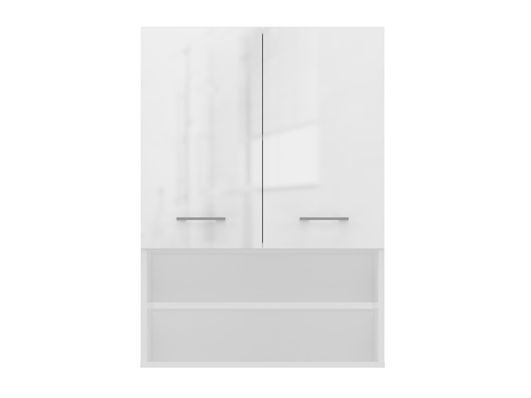 Mobiletto del bagno Balelbo 106 (Bianco + Bianco lucido)
