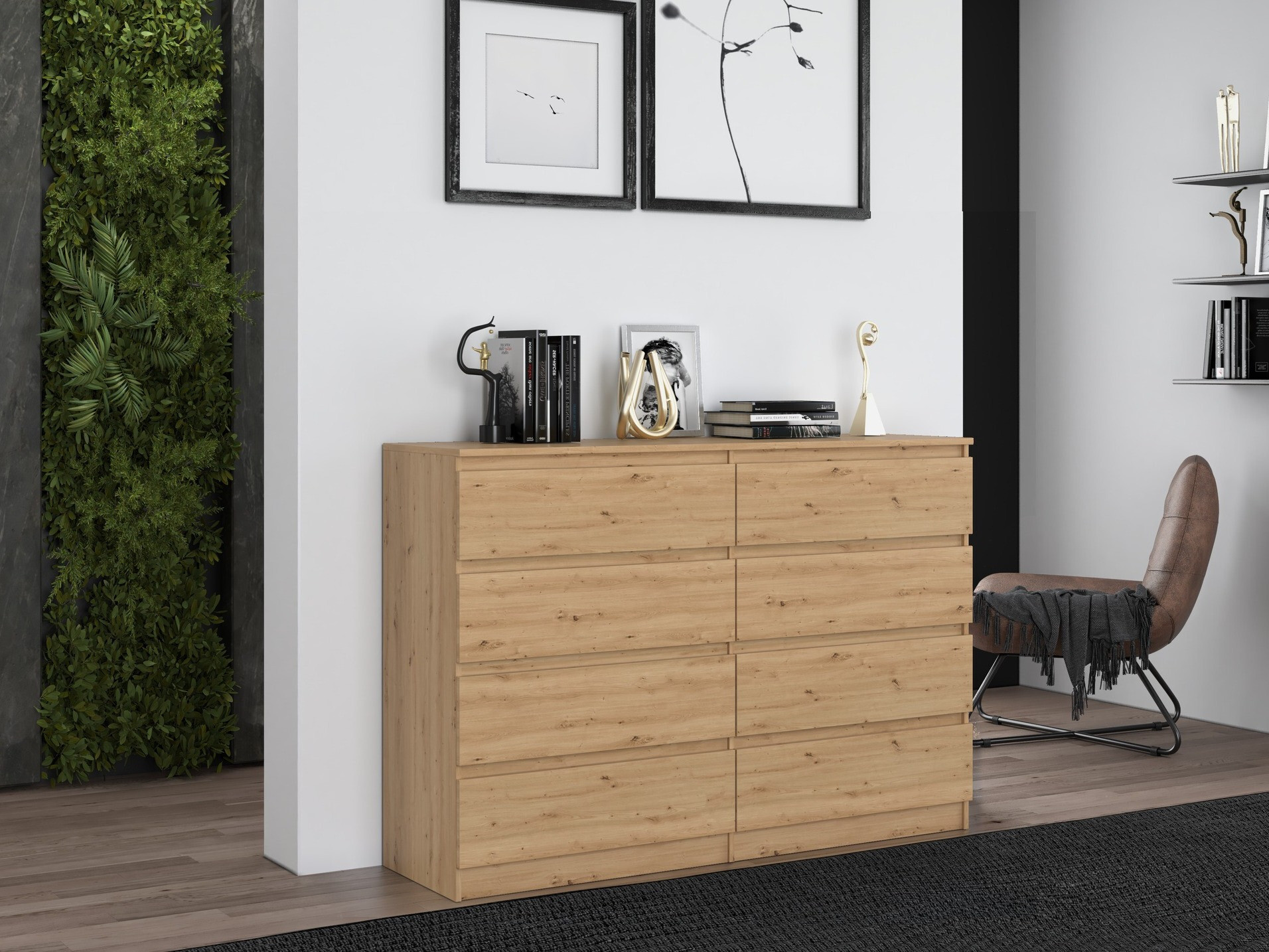 Cassettiera Elbvelu 100 (Rovere Artisan)