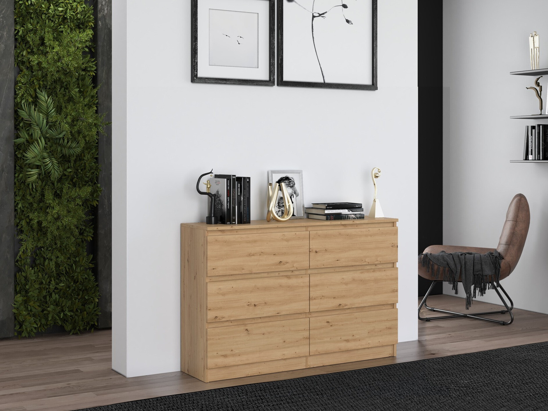Cassettiera Elbvelu 103 (Rovere Artisan)
