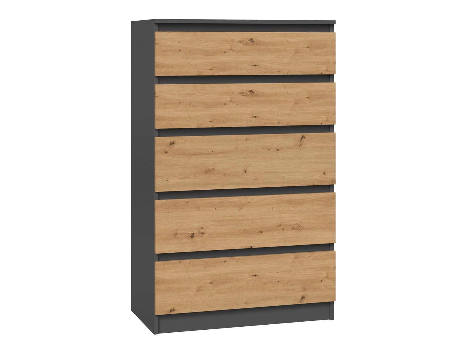 Cassettiera Elbvelu 104 (Antracite + Rovere Artisan)