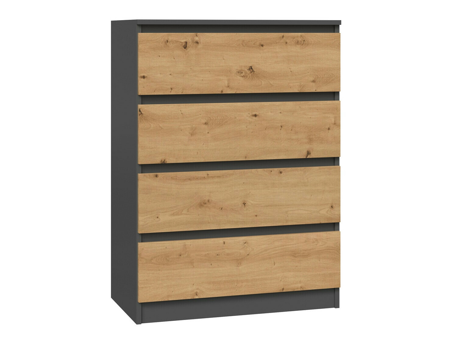 Cassettiera Elbvelu 105 (Antracite + Rovere Artisan)