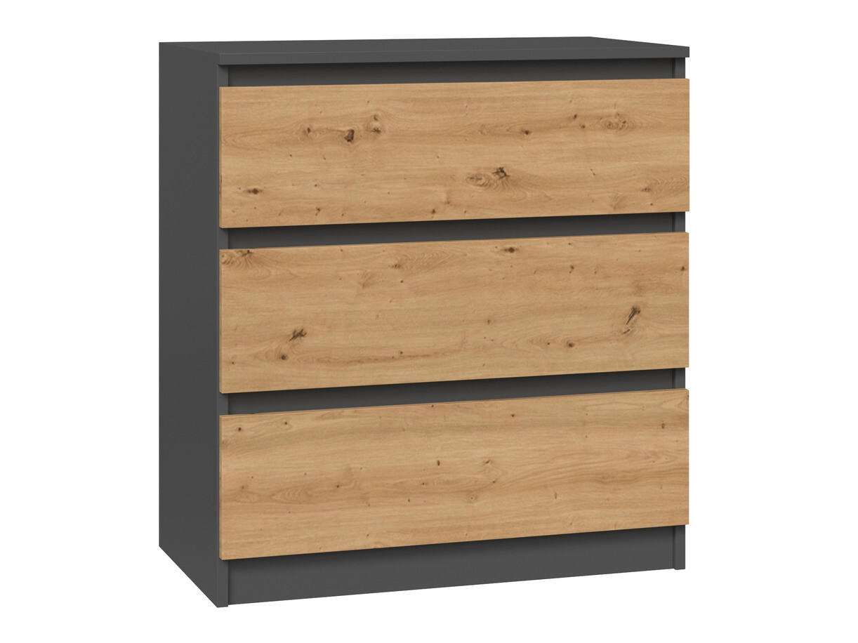 Cassettiera Elbvelu 106 (Antracite + Rovere Artisan)