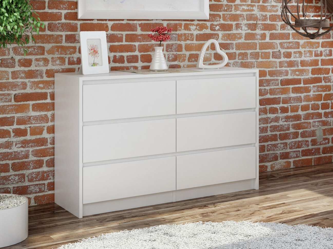 Cassettiera Mandeville 184 (Bianco)