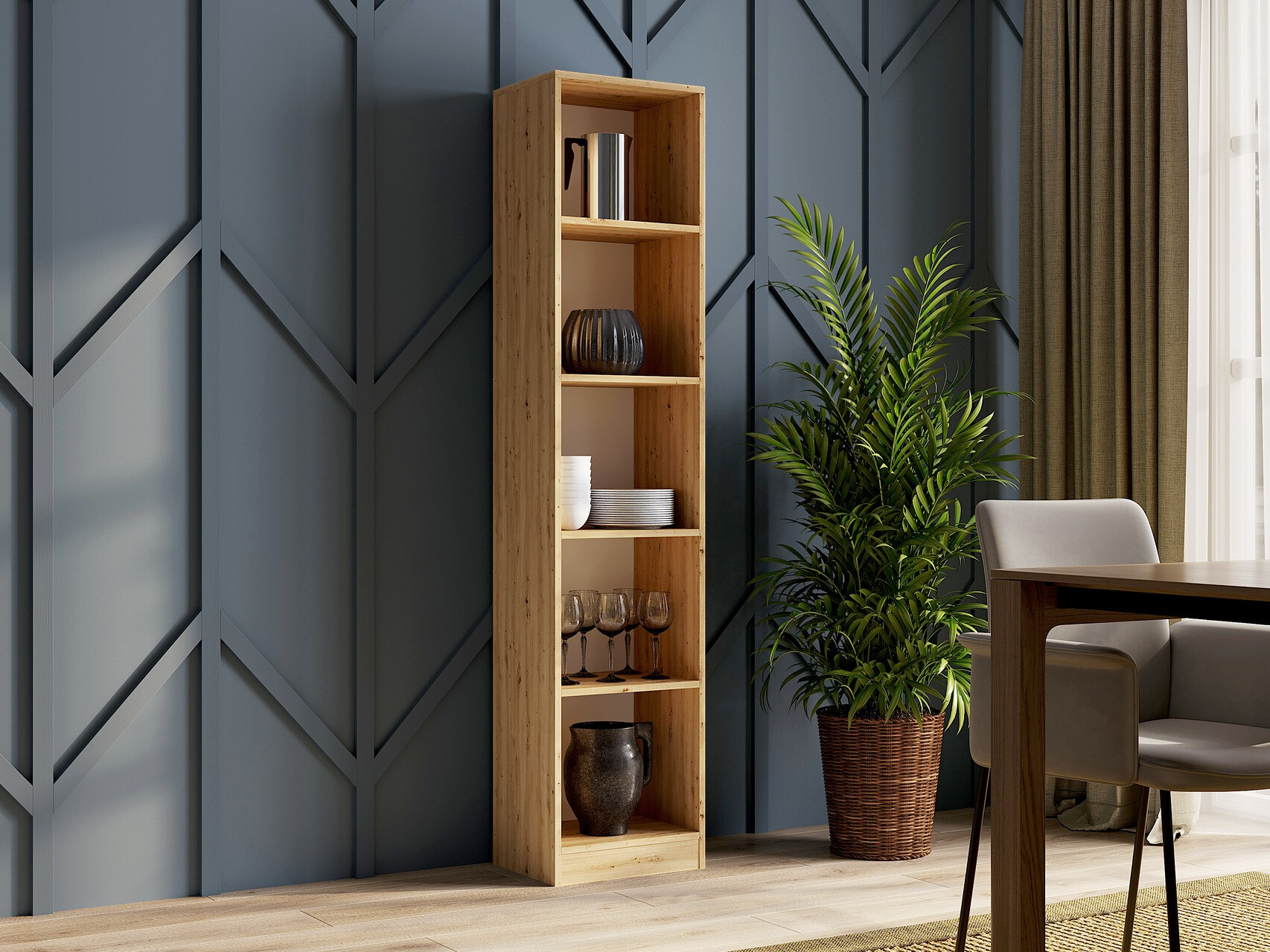 Scaffale Mandeville 183 (Rovere Artisan)