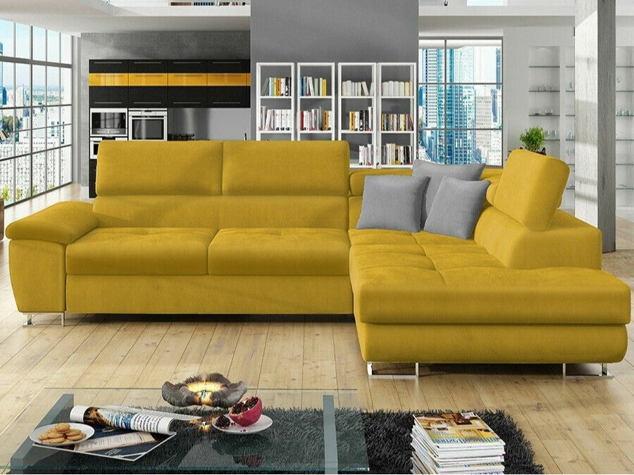 Divano angolare Comfivo Ruta II (Magic Velvet 2234 + Magic Velvet 2217)
