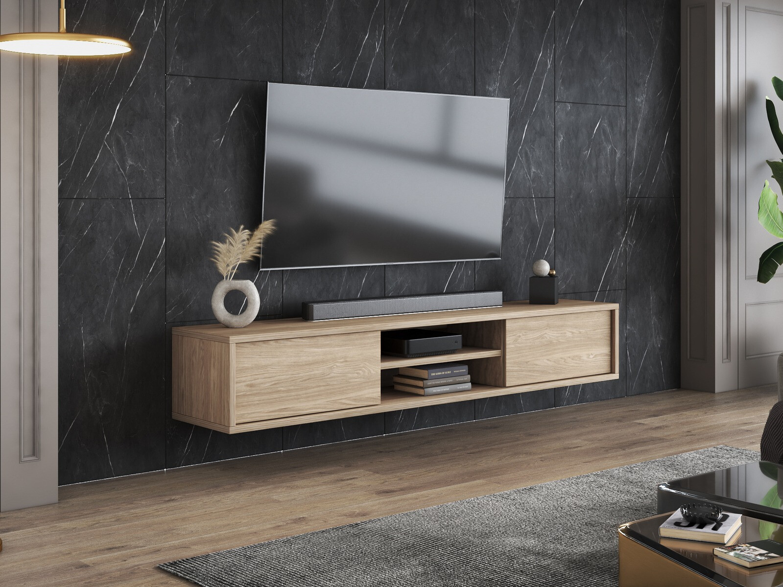 Mobile porta TV Austin 326 (Quercia)