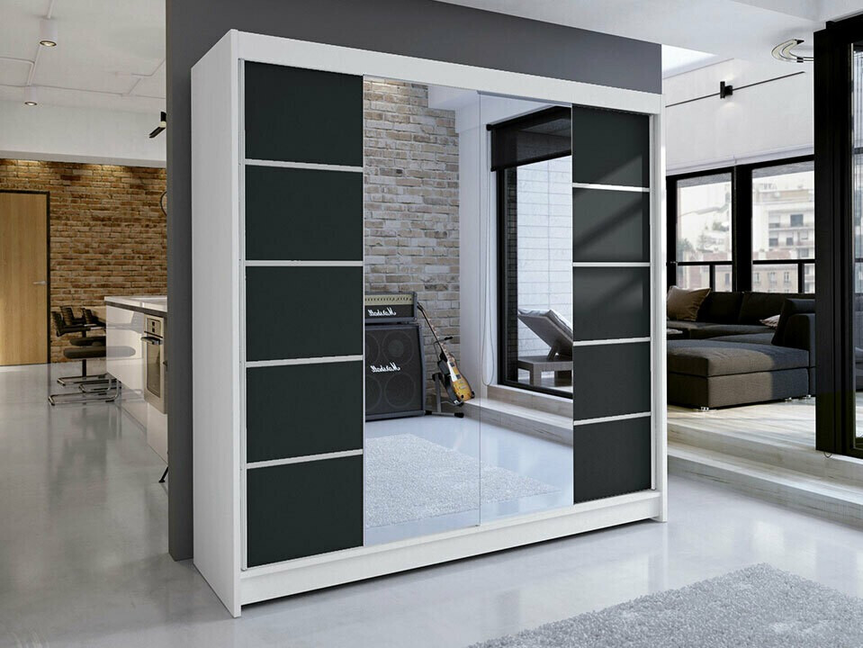 Armadio Closico Cavaris V (Bianco + Nero)