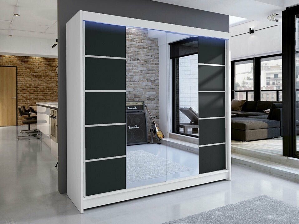 Armadio Closico Cavaris V (Bianco + Nero)