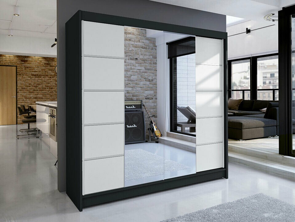 Armadio Closico Cavaris V (Nero + Bianco)