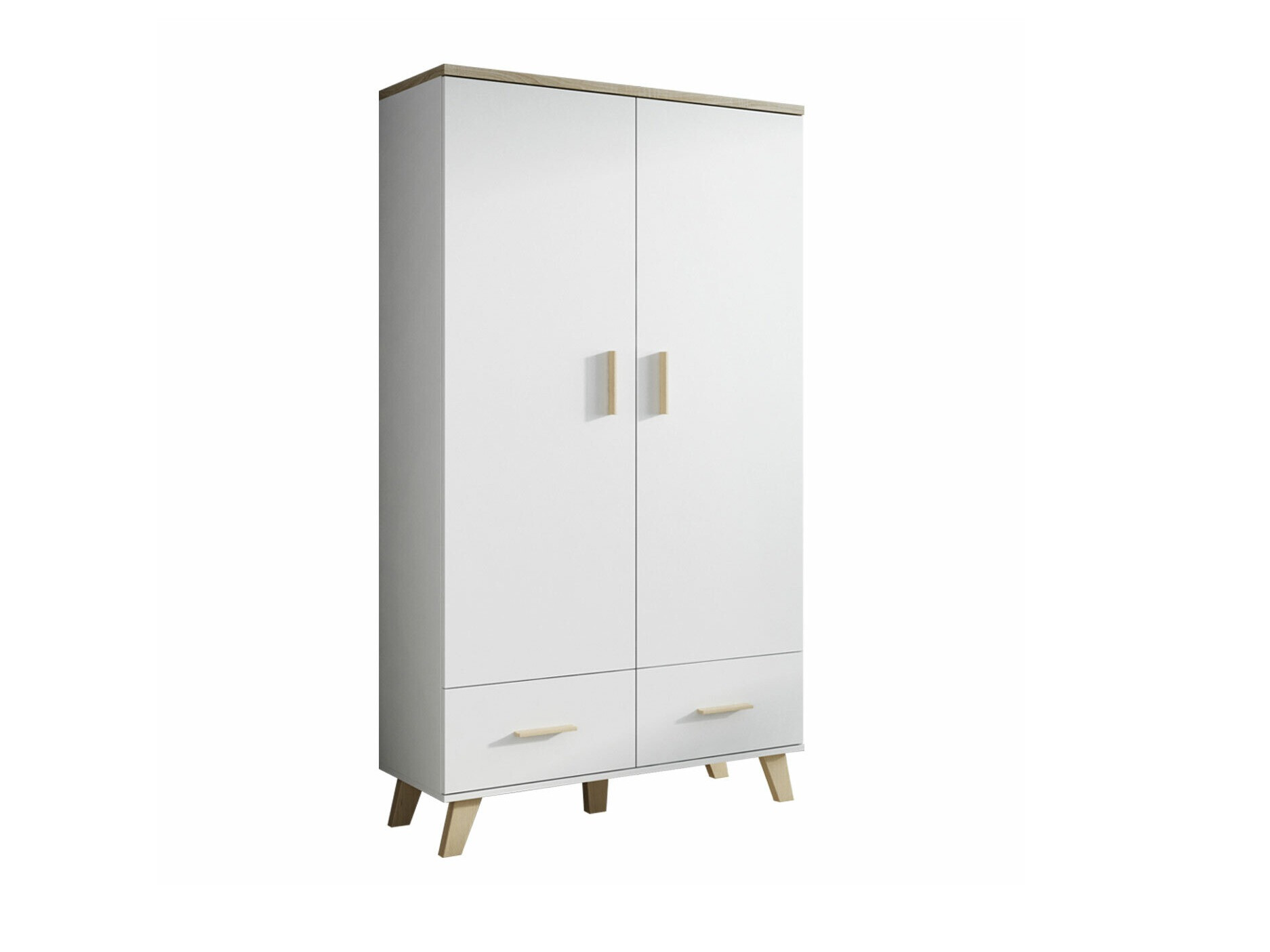 Armadio Larfloi 111 (Bianco + Sonoma quercia)