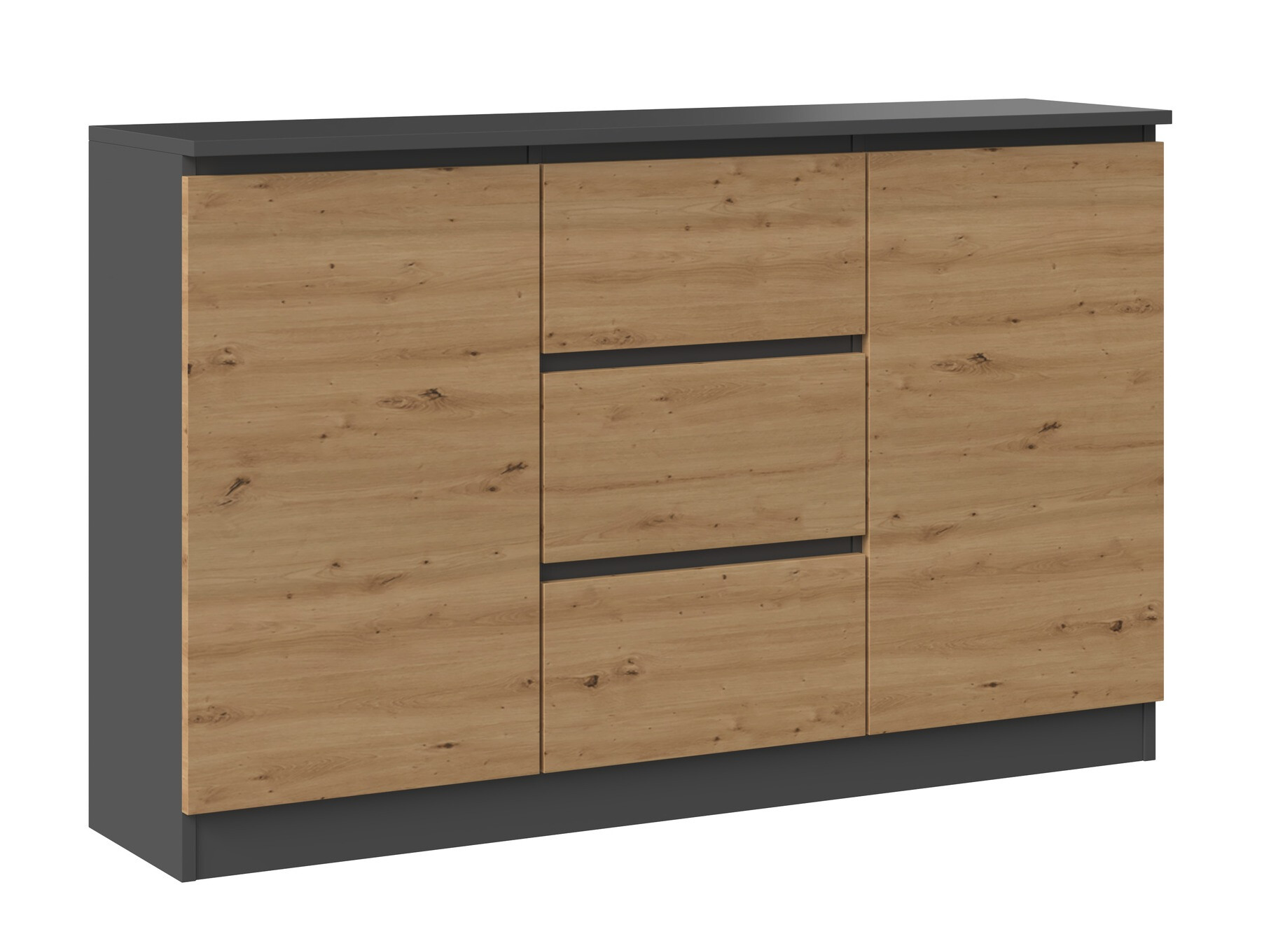 Cassettiera Elbvelu 112 (Antracite + Rovere Artisan)