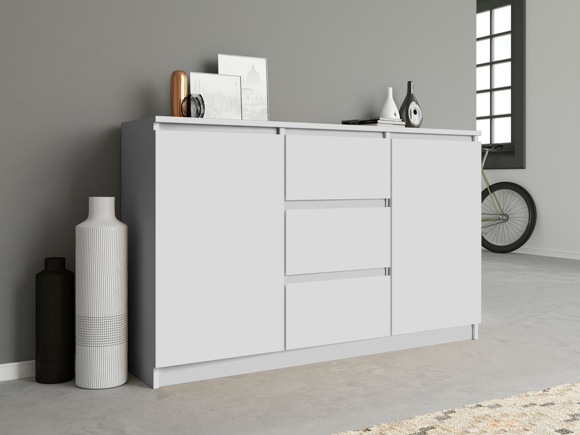 Cassettiera Elbvelu 112 (Bianco)