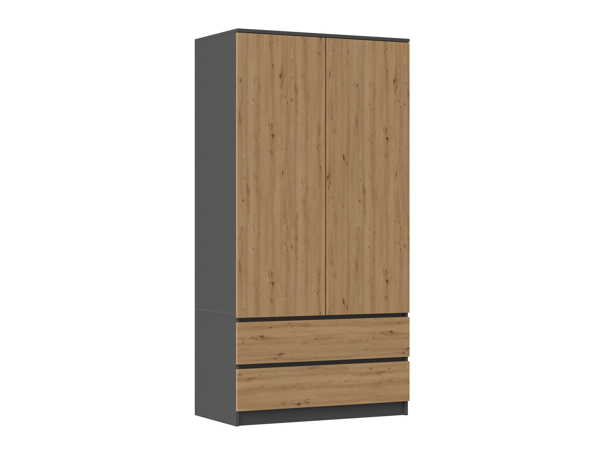 Armadio Elbvelu 116 (Antracite + Rovere Artisan)