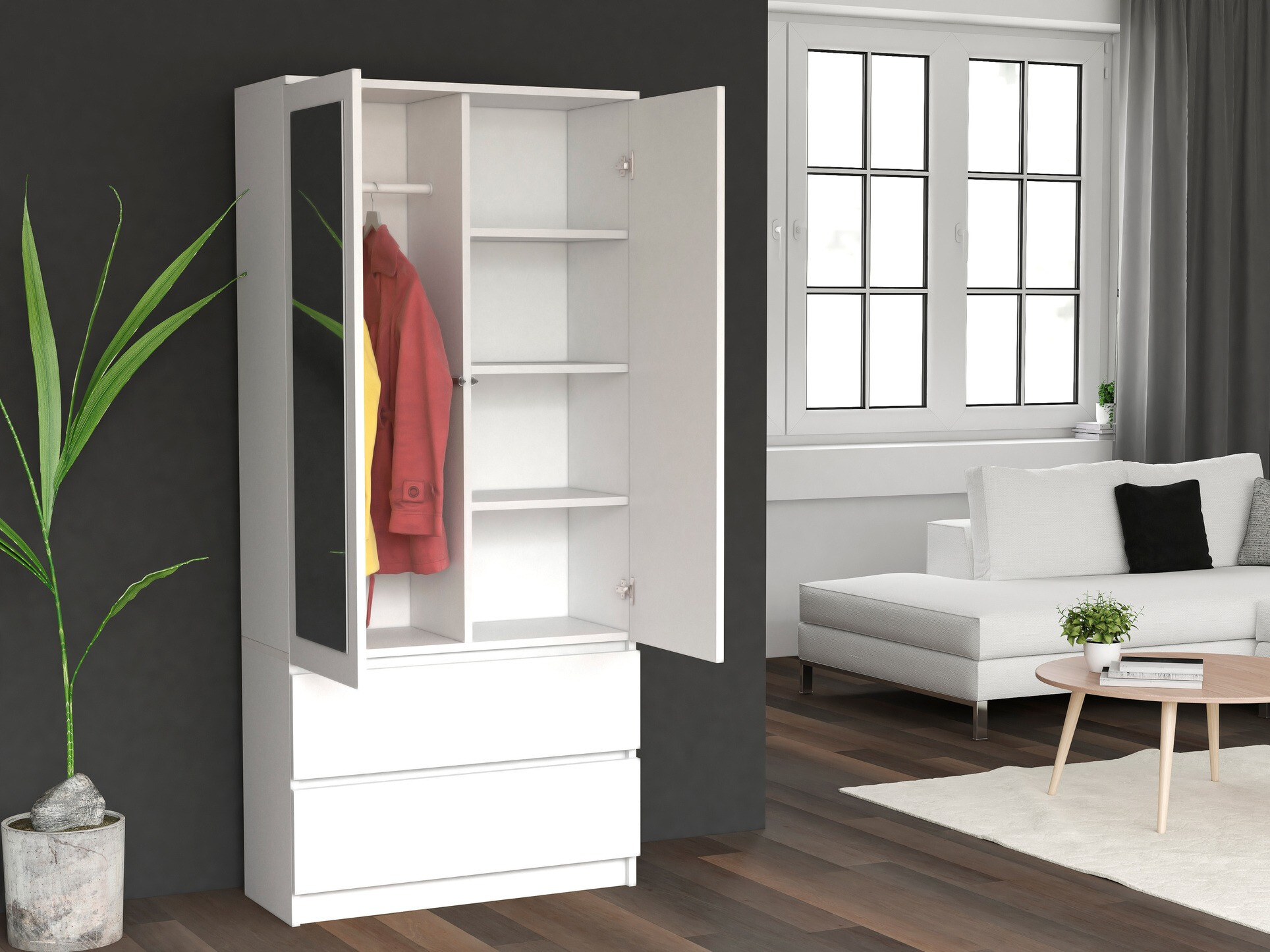 Armadio Elbvelu 116 (Bianco)