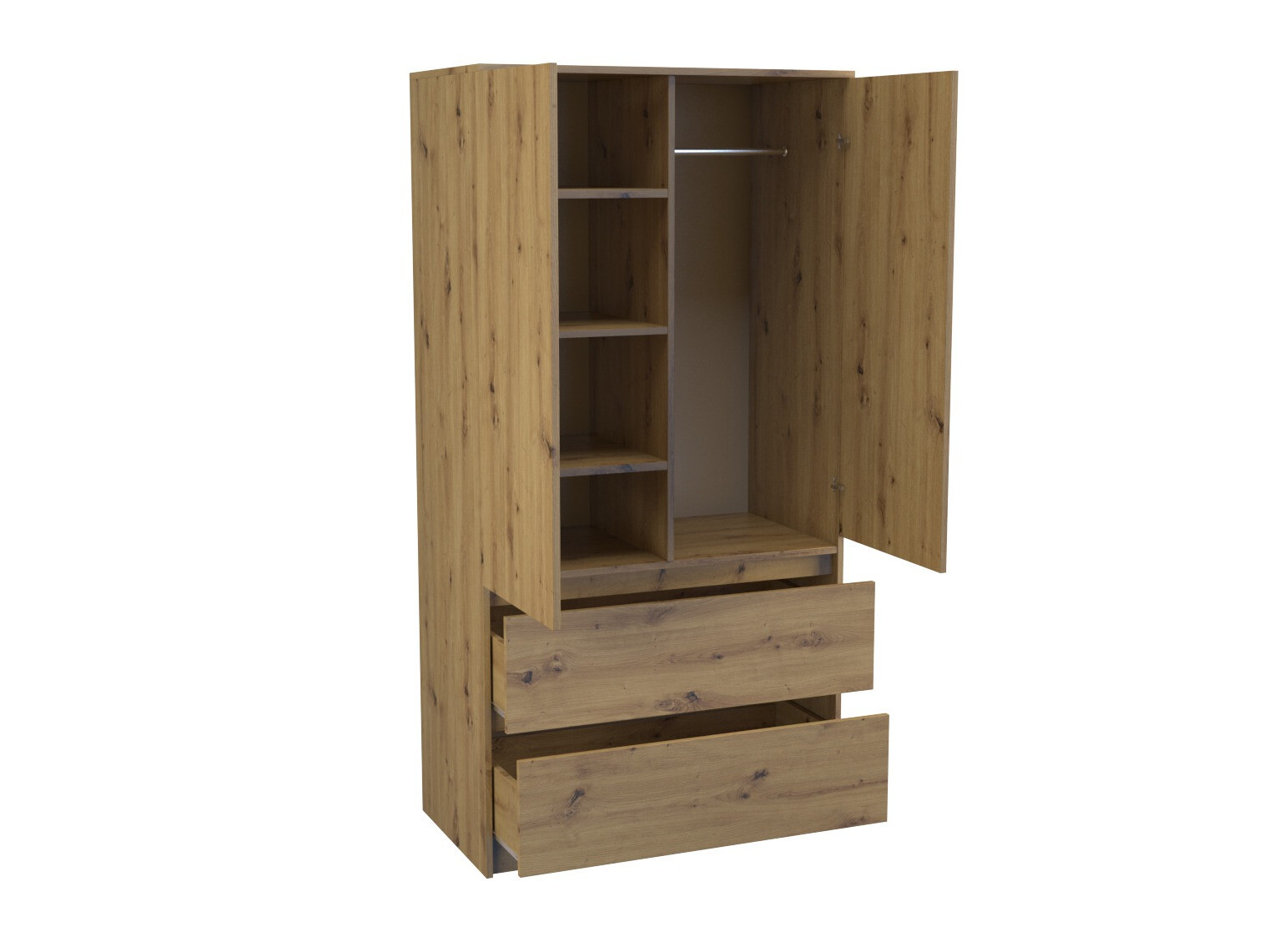 Armadio Elbvelu 116 (Rovere Artisan)