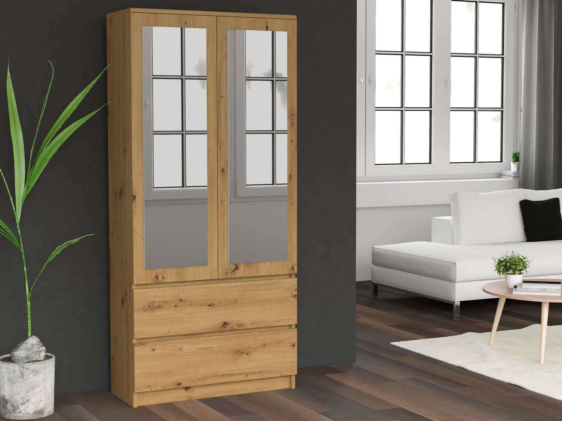 Armadio Elbvelu 116 (Rovere Artisan)