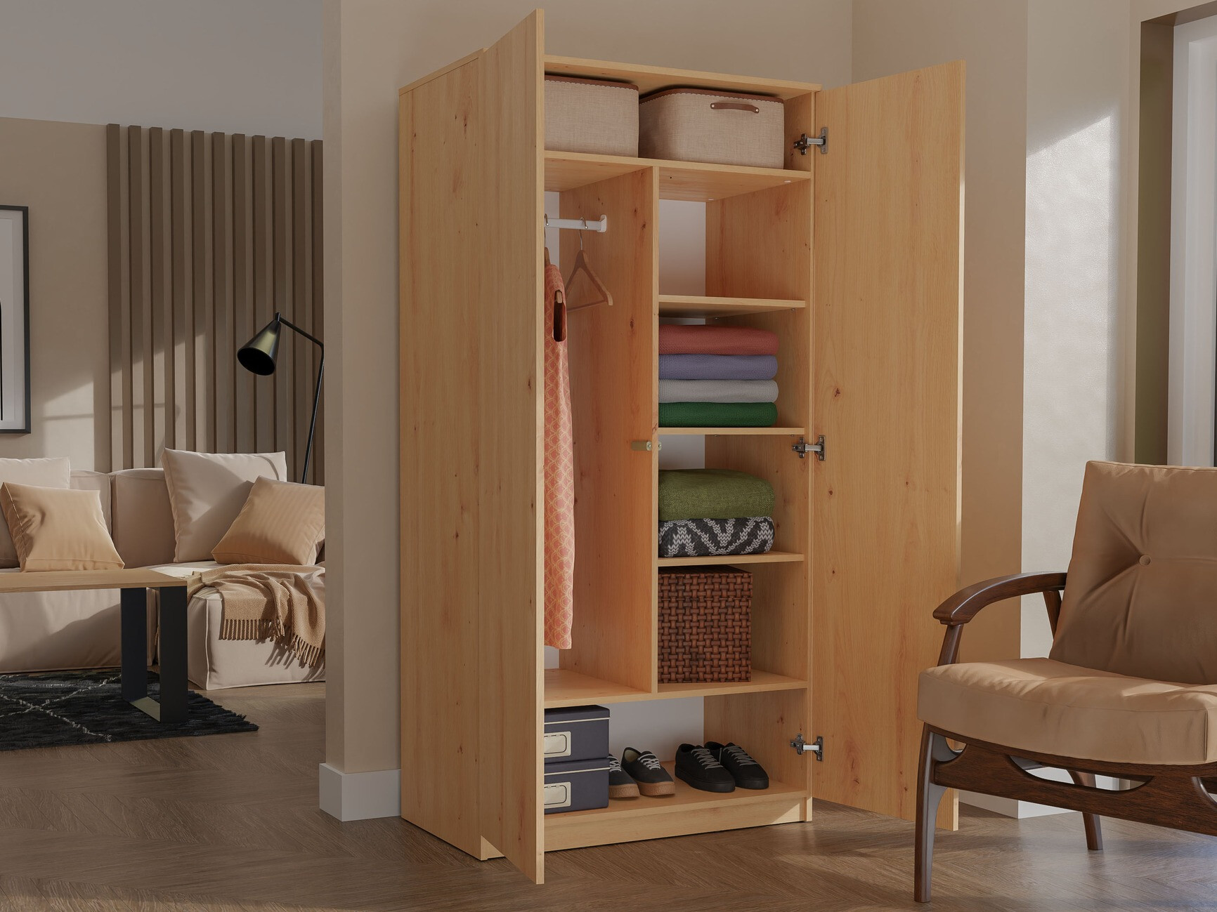 Armadio Elbvelu 117 (Rovere Artisan)