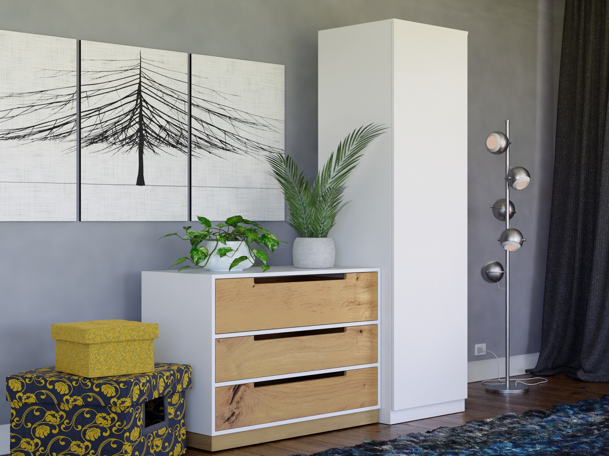 Armadio Elbvelu 118 (Bianco)