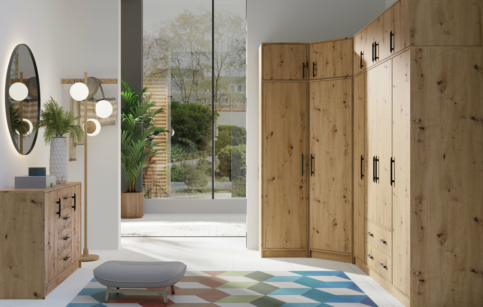 Armadio Cavmero 100 (Rovere Artisan)