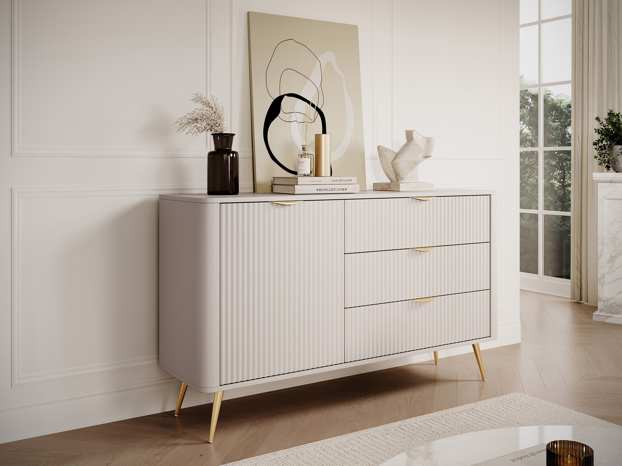 Cassettiera Lectum (Beige)