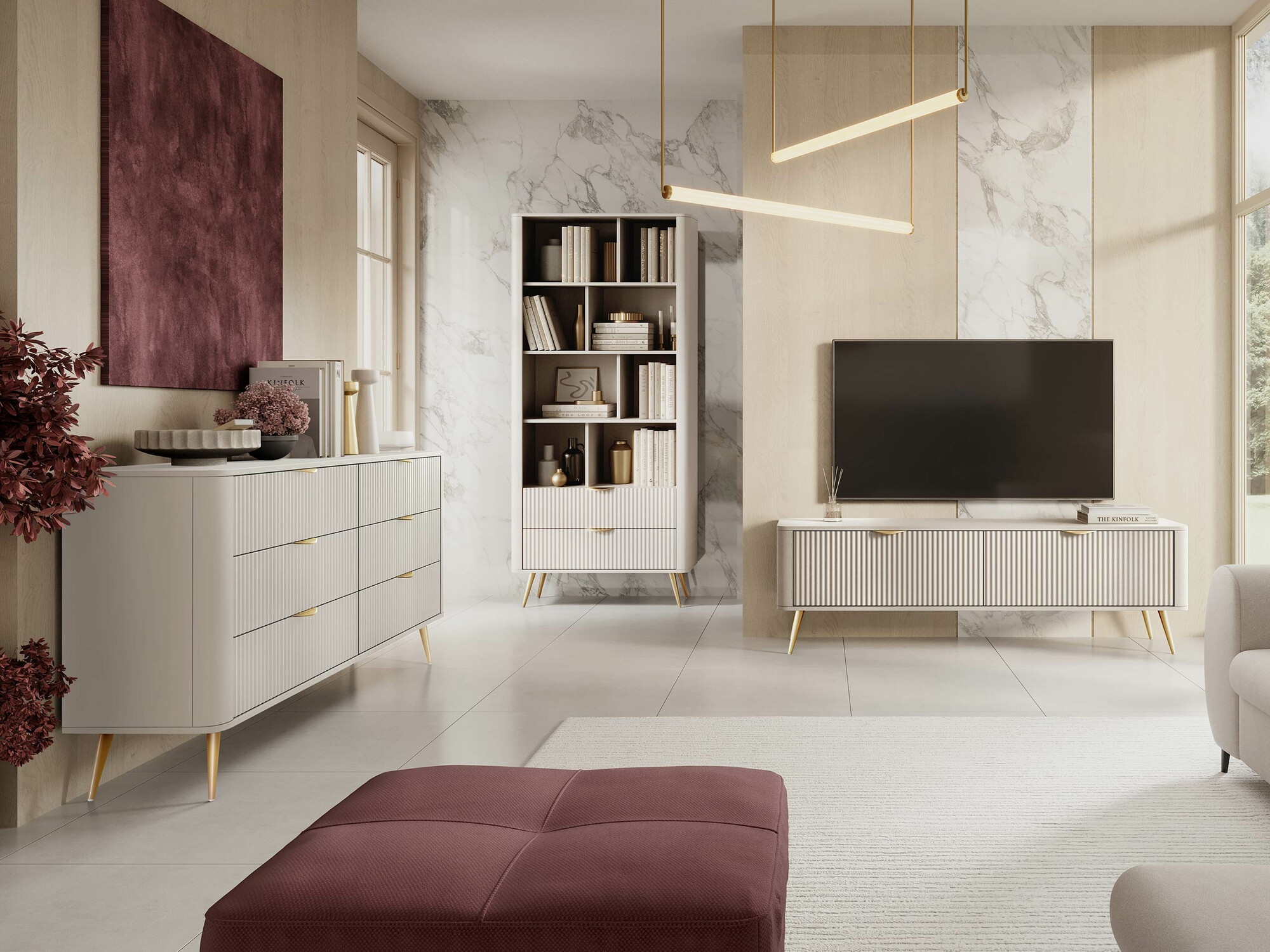 Cassettiera Lectum II (Beige)