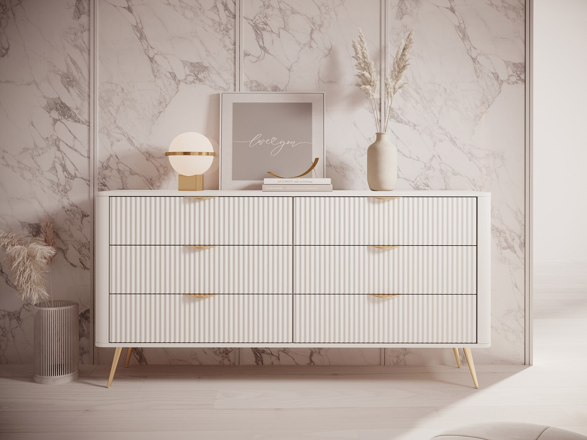 Cassettiera Lectum II (Beige)