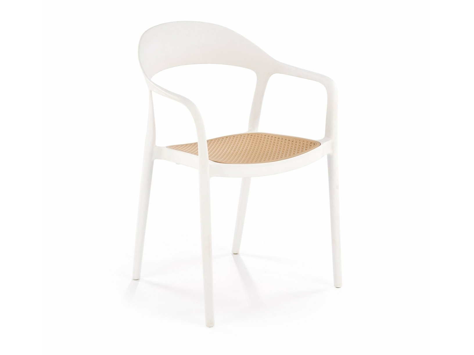 Sedia Houston 1673 (Bianco + Nocciola)