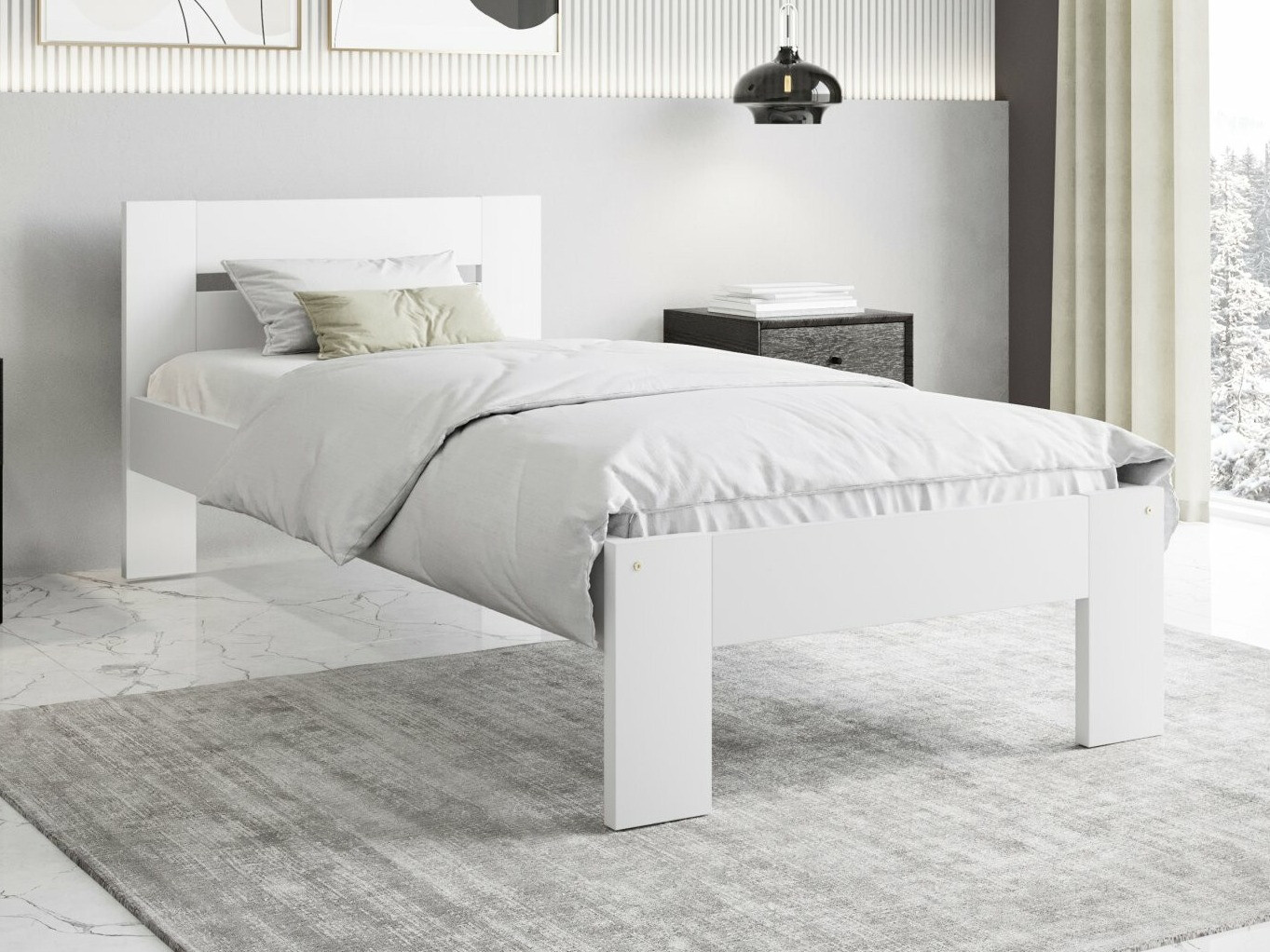 Letto Houston 1686 (Bianco)