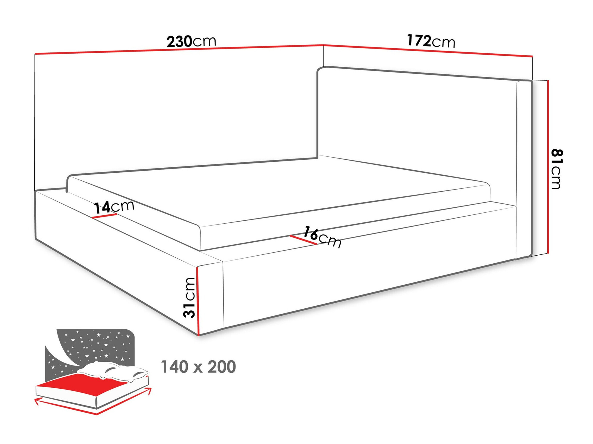 Letto TrendyNest Cervara (Top 02)