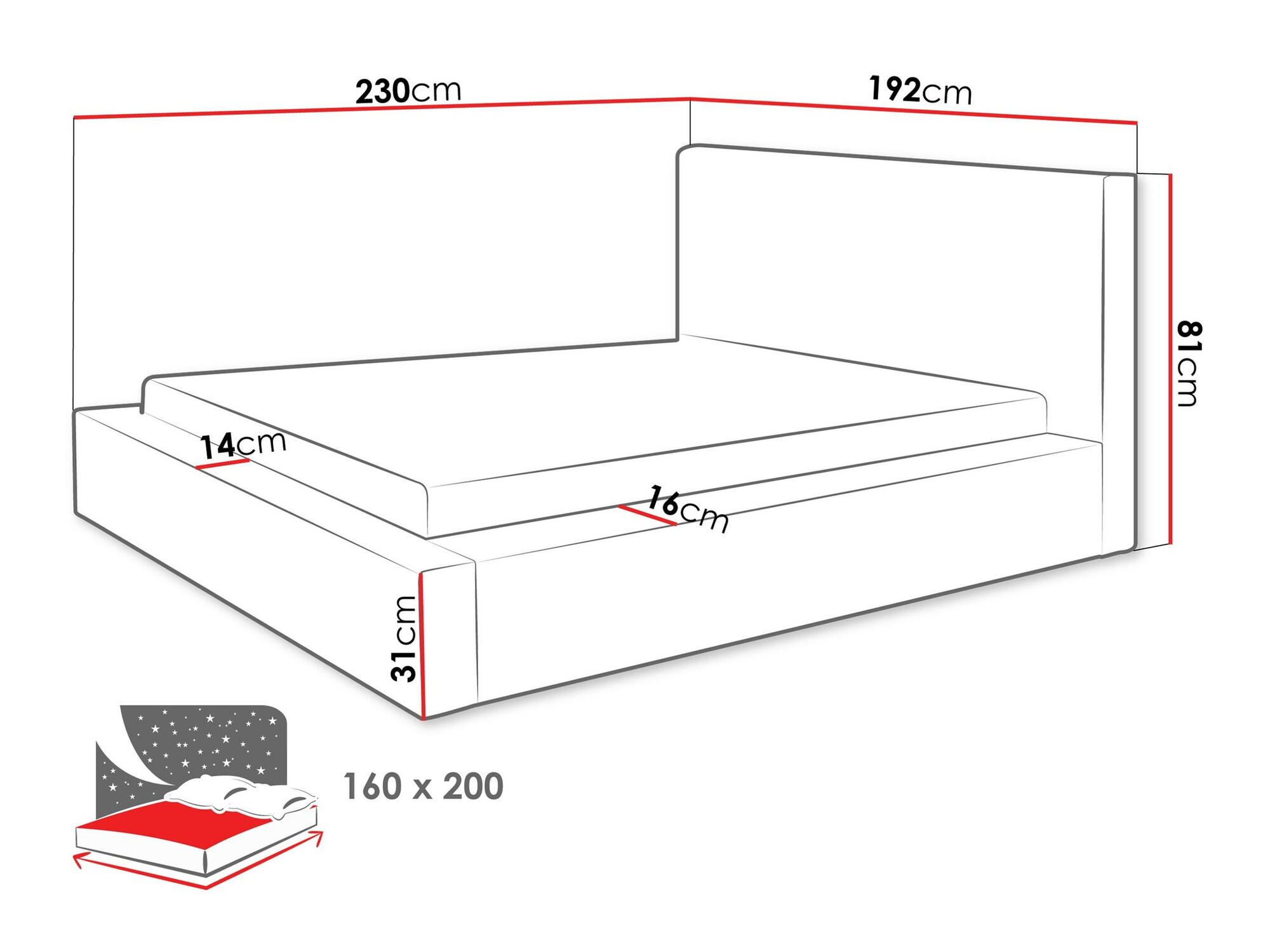 Letto TrendyNest Cervara (Top 02)