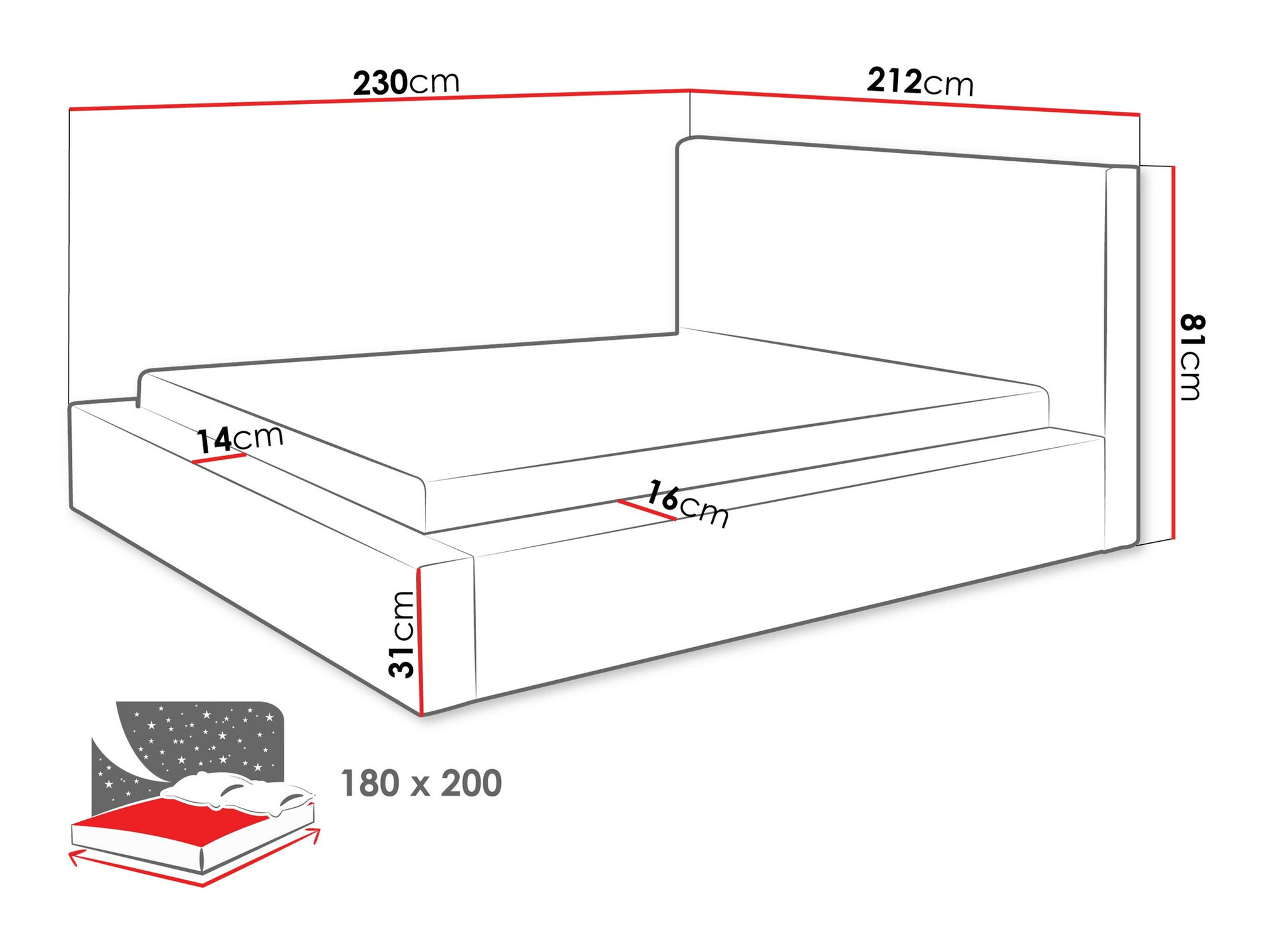 Letto TrendyNest Cervara (Top 02)