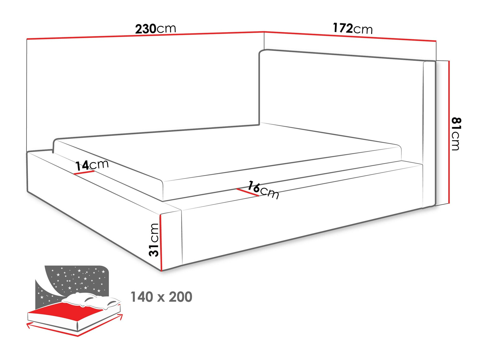 Letto TrendyNest Cervara (Top 100)