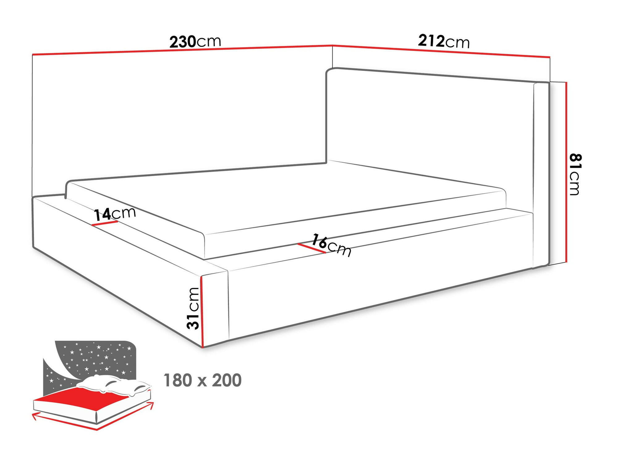 Letto TrendyNest Cervara (Top 100)