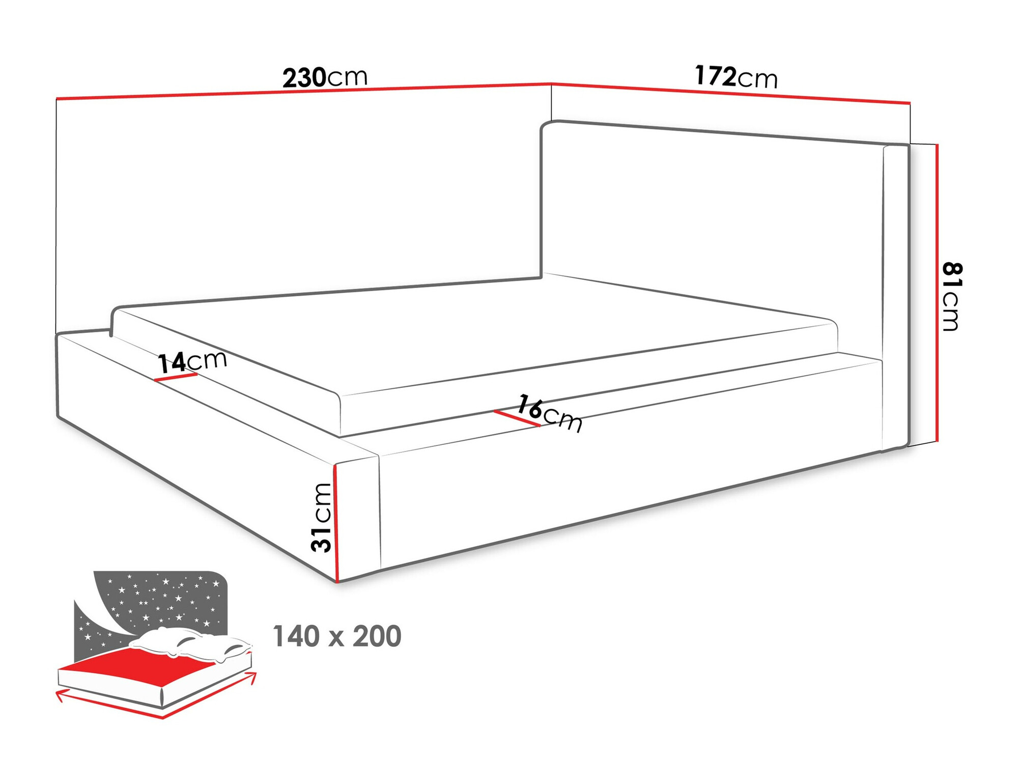 Letto TrendyNest Cervara (Top 48)