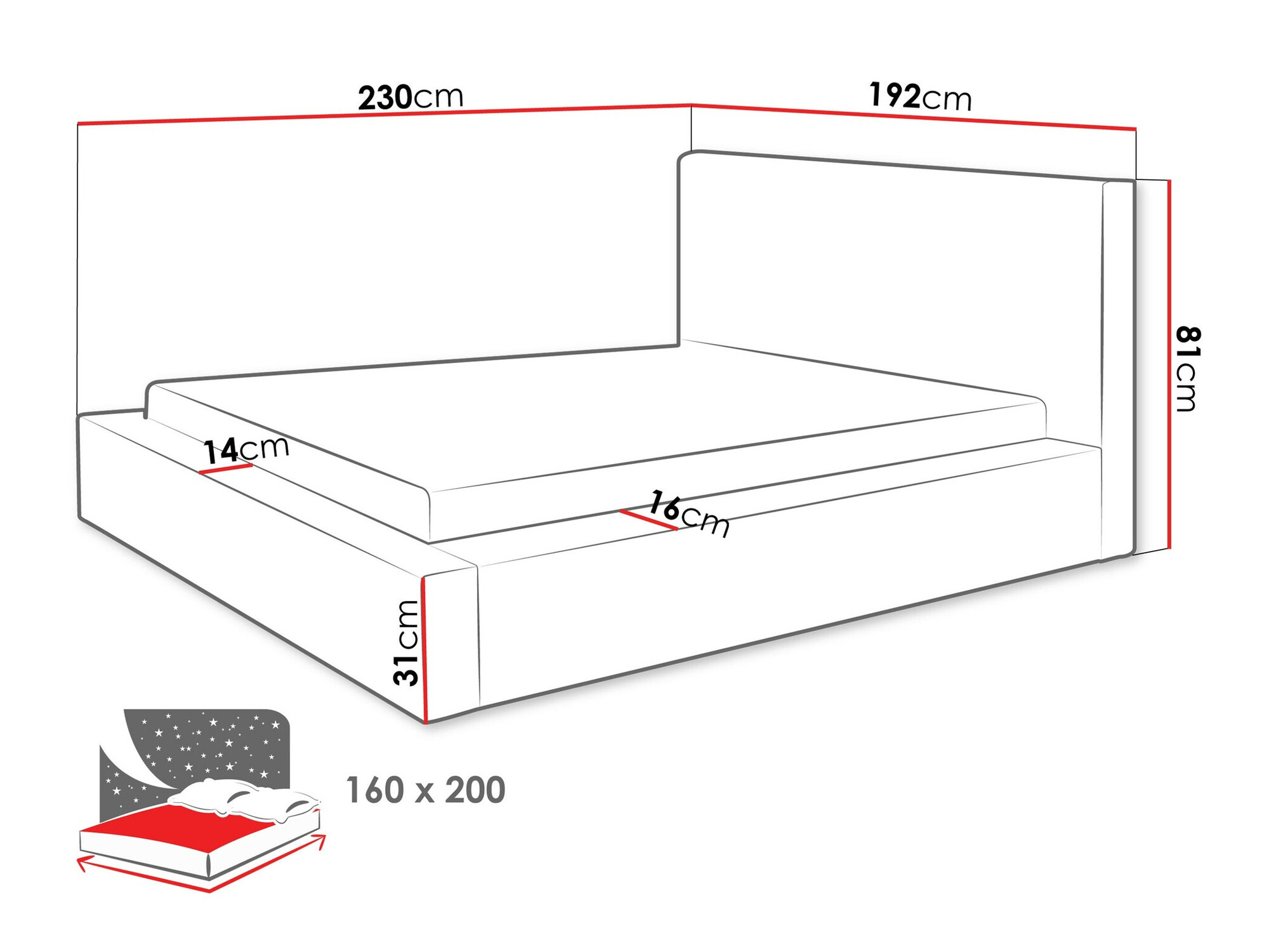 Letto TrendyNest Cervara (Top 48)
