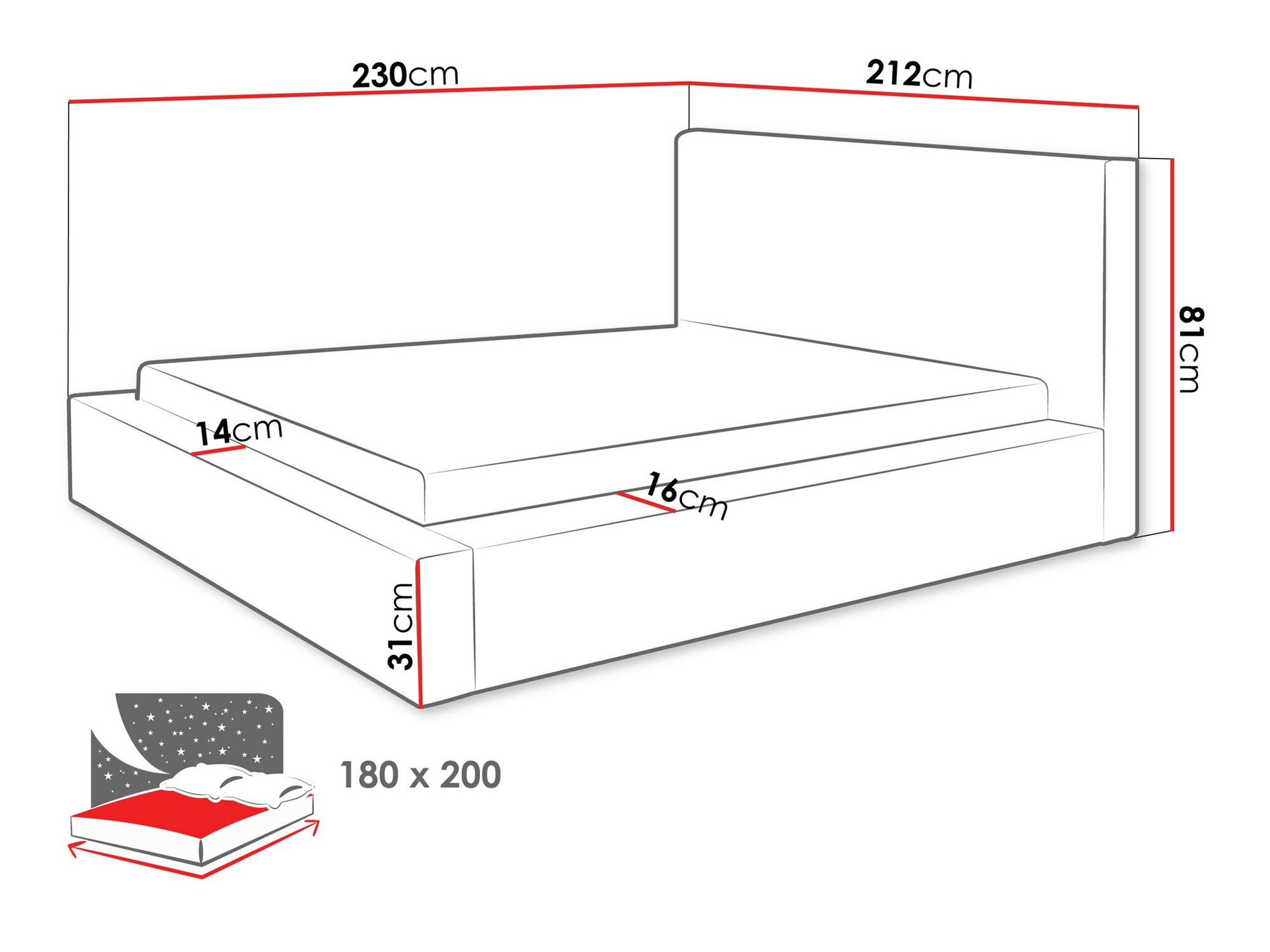 Letto TrendyNest Cervara (Top 48)